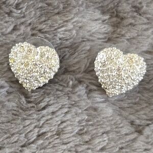 Heart Rhinestone Earrings